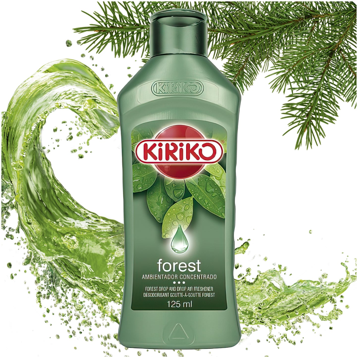 ODŚWIEŻACZ POWIETRZA W KROPELKACH UNIWERSALNY ŁATWA APLIKACJA LEŚNY 125ML