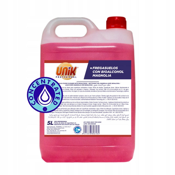 PŁYN DO PODŁÓG UNIWERSALNY BIOALKOHOL MAGNOLIA 5 L unik