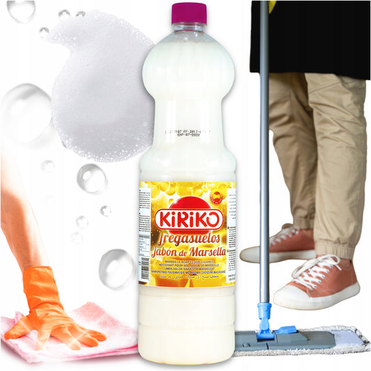 UNIWERSALNY PŁYN DO MYCIA CZYSZCZENIA PODŁÓG MYDŁO MARSYLSKIE 1.5l KIRIKO