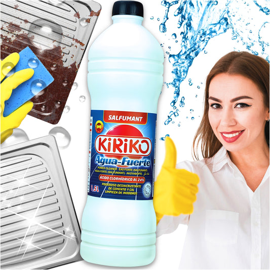 ODKAMIENIACZ USUWACZ BRUDU RDZY OSADÓW KWAS SOLNY MOCNY 1.5l Kiriko